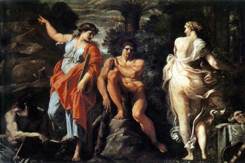 Imagen 2. Carracci, La elecci&oacute;n de H&eacute;rcules 1594