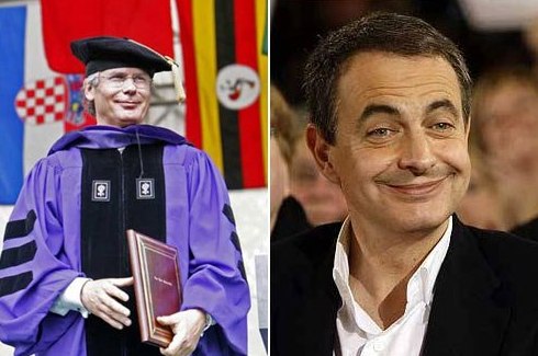 Garzón i Zapatero, coincideixen en aquest somriure absent