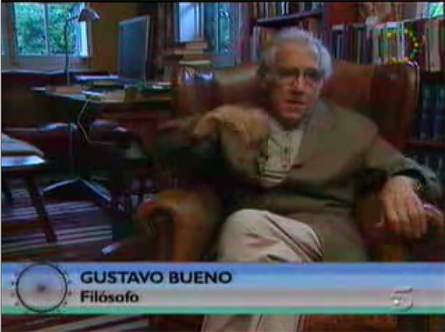 Gustavo Bueno en La Noria de Telecinco el 6 de septiembre de 2008 Gustavo Bueno en La Noria de Telecinco el 6 de septiembre de 2008