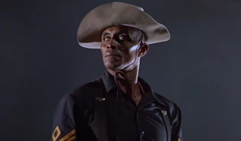 Woody Strode en Sergeant Rutledge, El Sargento Negro, 1960, de John Ford Woody Strode en Sergeant Rutledge, El Sargento Negro, 1960, de John Ford