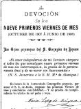 Devoci�n de los nueve primeros viernes de mes