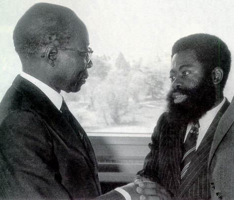 Leopoldo Sedar Senghor y Cruz Melchor Eya Nchama