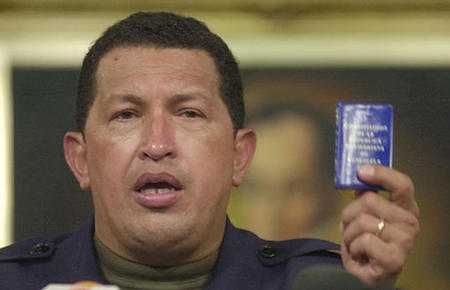 Hugo Chávez el 14 de abril de 2002