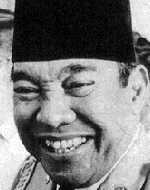 Ahmed Sukarno (1901-1970) presidente de Indonesia desde 1949, vitalicio desde 1963