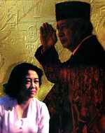 Megawati Sukarnoputri (1947) la hija mayor de Sukarno y presidenta de Indonesia desde 2001
