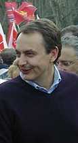 Zapatero PSOE se manifiesta contra la guerra