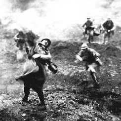 Lámina VII: en las trincheras...