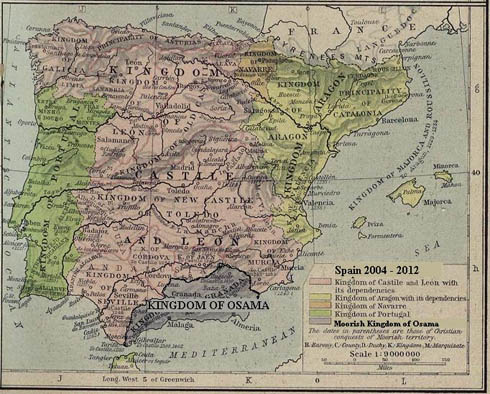 Proyección de la situación de la península ibérica en 2012 tal como van las cosas