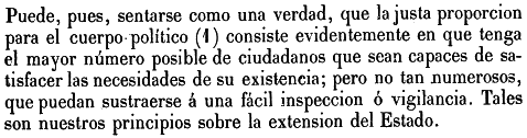 Fragmento de Arist&oacute;teles, Pol&iacute;tica, IV:4, Madrid 1873, p&aacute;gina 135