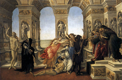 Botticelli / La calumnia de Apeles