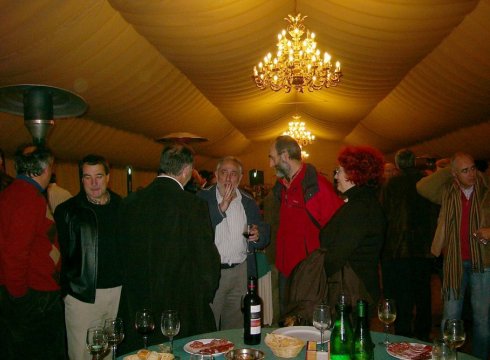 Los sindicalistas C&aacute;ndido Gonz&aacute;lez Carnero y Juan Manuel Mart&iacute;nez Morala entre los asistentes a la entrega de los premios Libertad de Expresi&oacute;n, el 24 de noviembre de 2007