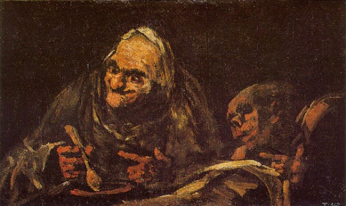 Goya, Dos viejos comiendo sopa (1820-1821)