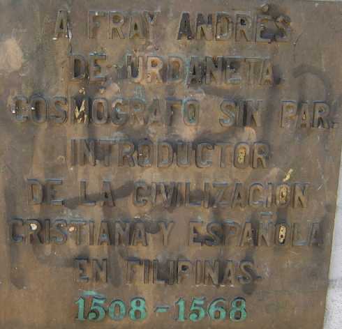 Monumento a Fray Andrés de Urdaneta en Ordicia