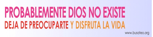 Probablemente Dios no existe. Deja de preocuparte y disfruta de la vida
