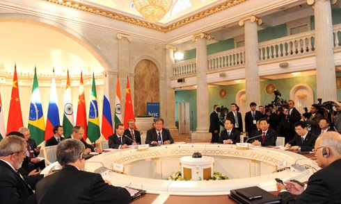 La plataforma geopol&iacute;tica emergente BRIC se reune en junio de 2009 en Caterimburgo