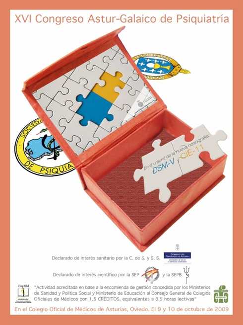 XVI Congreso Astur-Galaico de Psiquiatr&iacute;a, Oviedo 9-10 octubre 2009