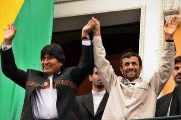 Evo Morales con Amadineyad, de visita apost&oacute;lica por Bolivia