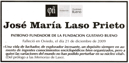 Una esquela de Jos&eacute; Mar&iacute;a Laso Prieto