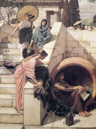 Diógenes, por Waterhouse Diógenes, por Waterhouse