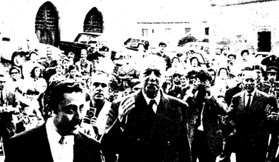 Charles de Gaulle durante su última visita a España en 1970