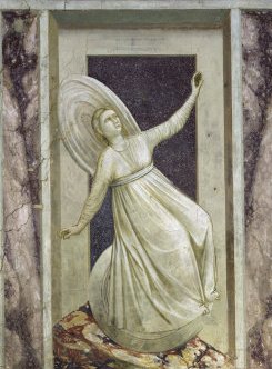 Giotto de Bondone (1266–1337), Inconstancia, Capilla de los Scrovegni, Padua Giotto de Bondone (1266–1337), Inconstancia, Capilla de los Scrovegni, Padua