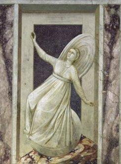 Giotto de Bondone (1266–1337), Inconstancia, Capilla de los Scrovegni, Padua Giotto de Bondone (1266–1337), Inconstancia, Capilla de los Scrovegni, Padua