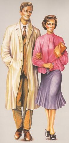 Pareja de los 50, de la exposici&oacute;n Cr&oacute;nicas de Juventud / Madrid abril-mayo 1985