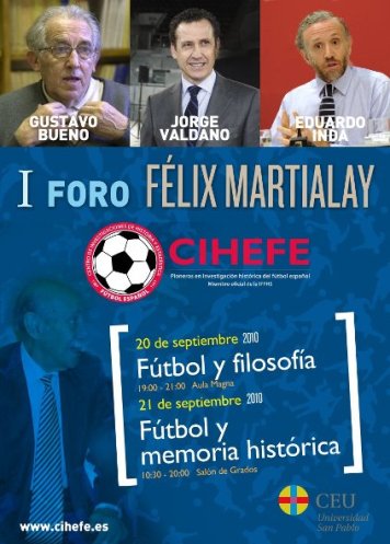 I Foro &laquo;F&eacute;lix Martialay&raquo;, organizado por el CIHEFE