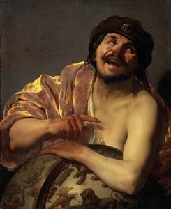 Hendrick ter Brugghen, Her&aacute;clito y Dem&oacute;crito, 1628, Rijksmuseum, &Aacute;msterdam