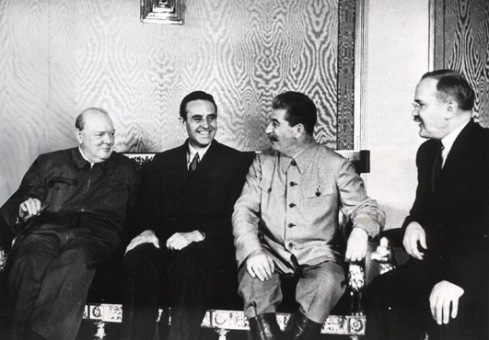 Churchill y Stalin en Moscú en 1942 Churchill y Stalin en Moscú en 1942
