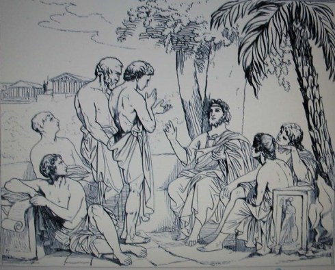 Carl Johan Wahlbom, La Academia de Plat&oacute;n, 1879