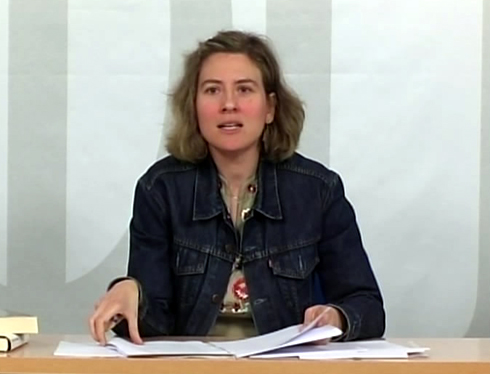 Atilana Guerrero S&aacute;nchez en los XVI Encuentros de filosof&iacute;a, Oviedo 15-16 de abril de 2011