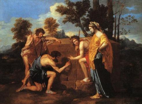 Nicol&aacute;s Poussin, Pastores de la Arcadia, 1638-1639