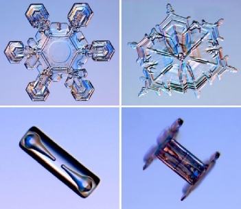Fotomicrograf&iacute;as de copos de nieve