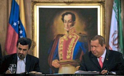 Ahmadinejad, Bolívar y Chávez