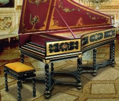 clavicembalo de mesa barroco