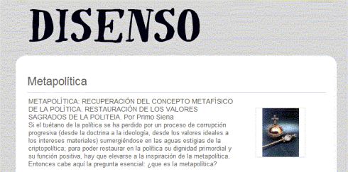 Disenso metapol&iacute;tica