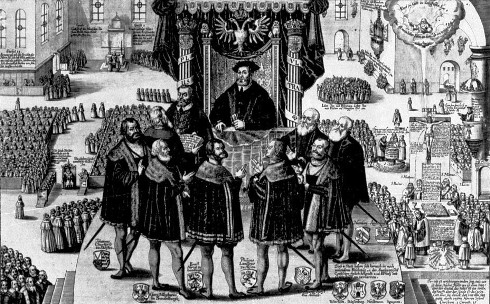 Carlos V recibe la Confessio Augustana el 25 de junio de 1530 Carlos V recibe la Confessio Augustana el 25 de junio de 1530