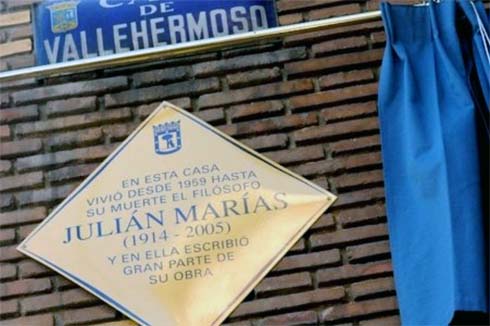 Placa Julián Marías Placa Julián Marías