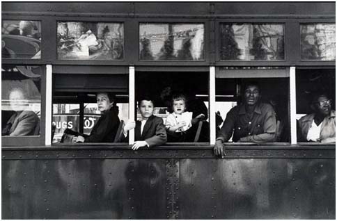 Robert Frank: Trolley, New Orleans, 1955