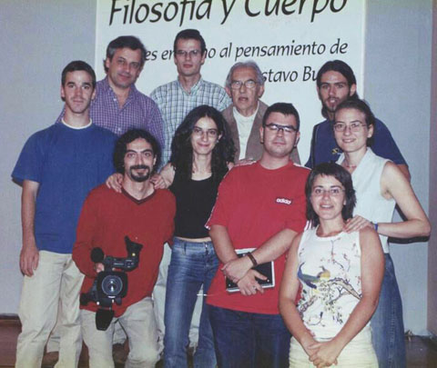 Sharon Calder&oacute;n Gordo, momentos antes de que Bueno la invitase a escribir el art&iacute;culo en el que se expon&iacute;a la teor&iacute;a de las oleadas 