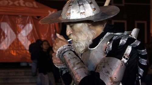 tómese la foto con El Quijote en Guanajuato pseudo Quijote